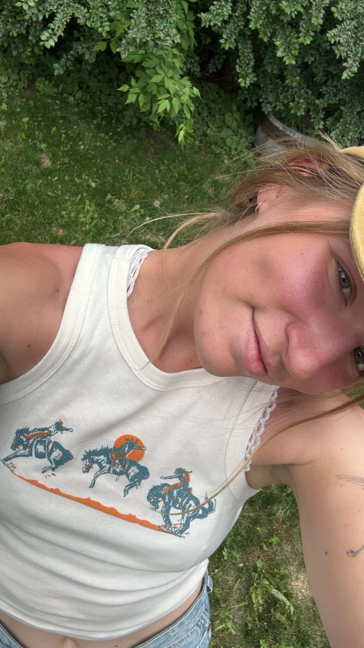 Bronc Buster- Cropped Tank