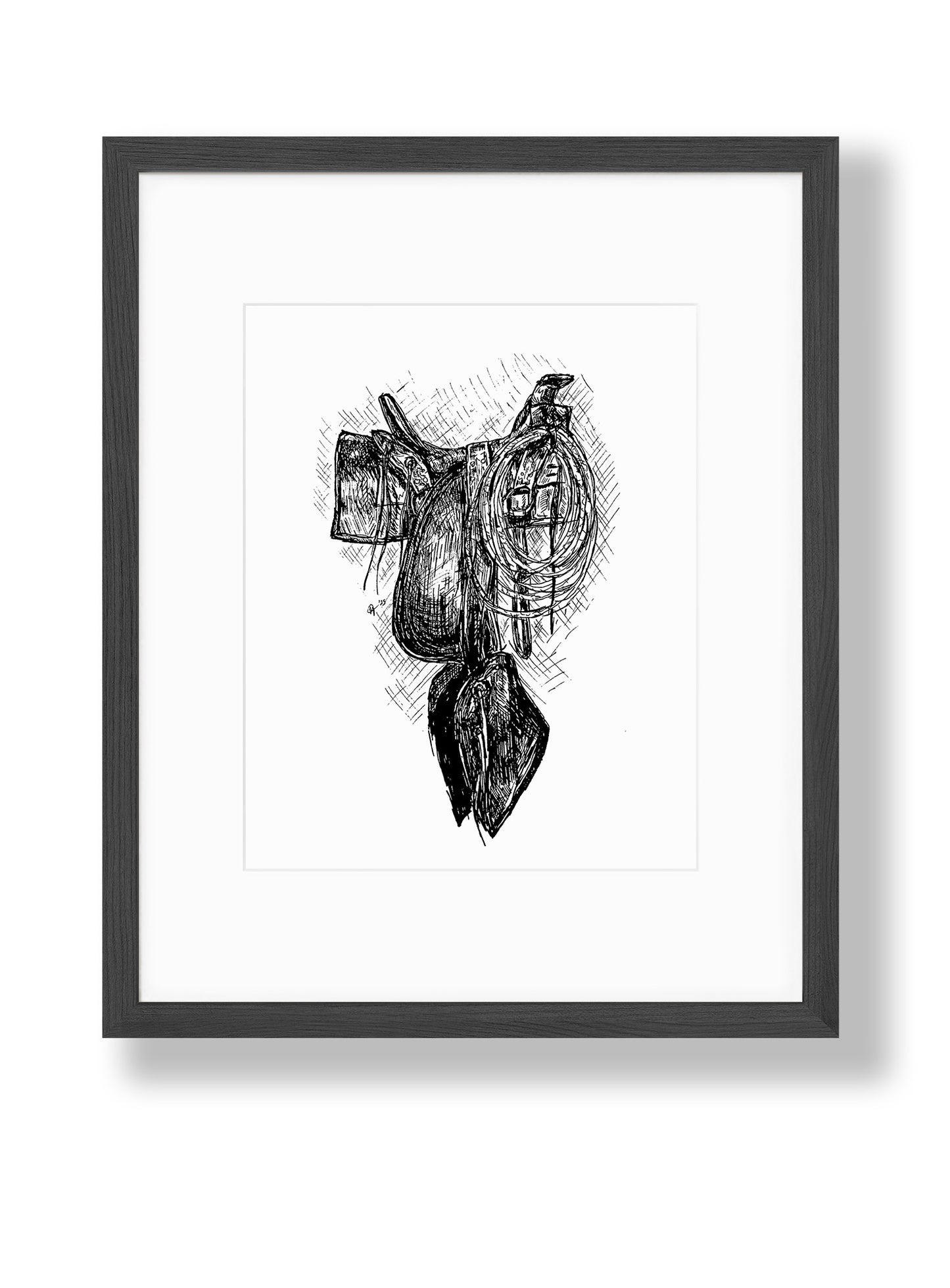 Cheyenne Saddle- Signed Print