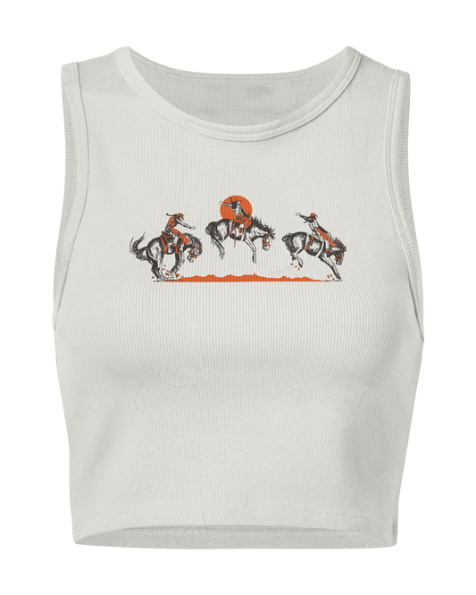 Bronc Buster- Cropped Tank