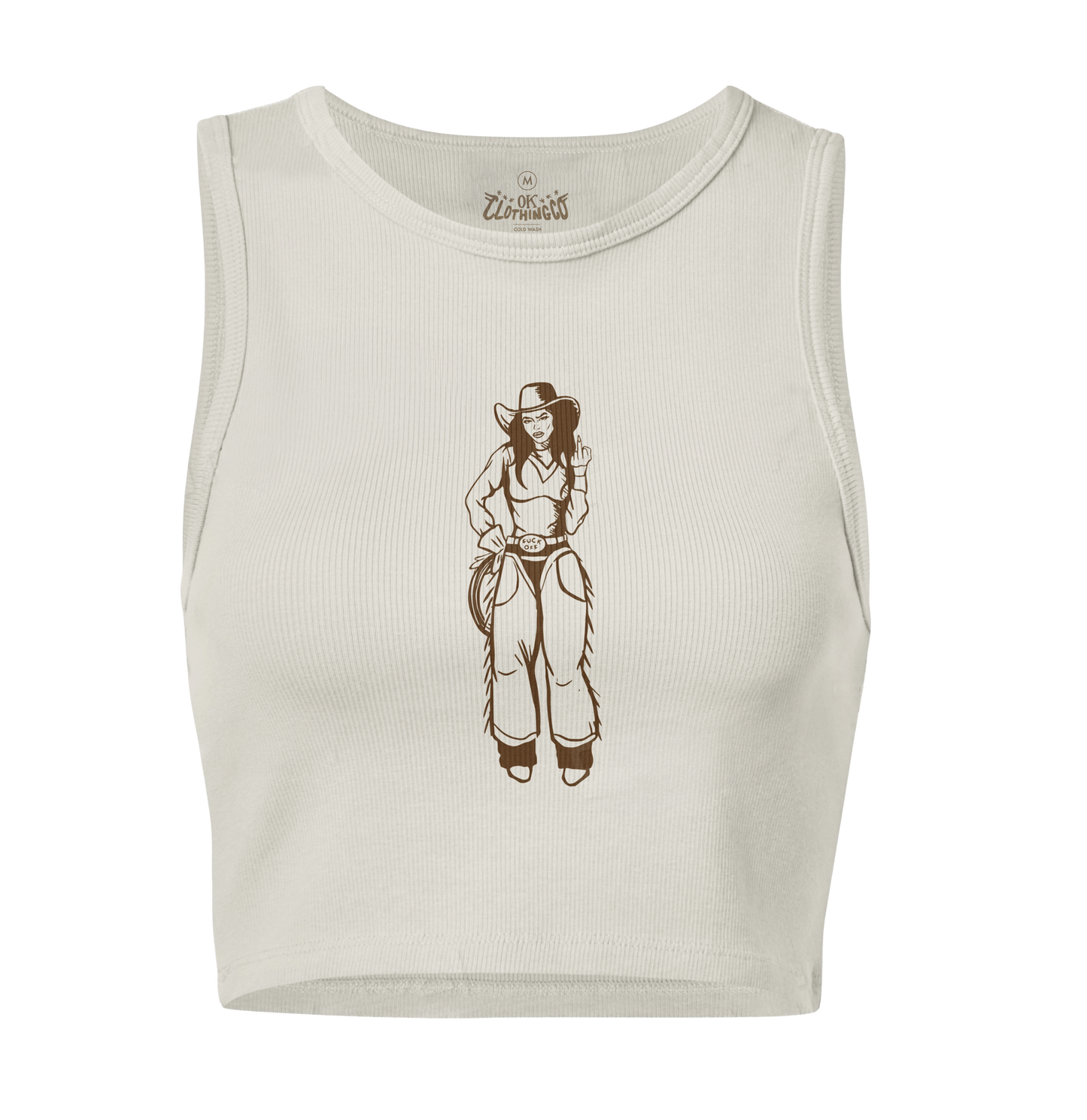 F Off Girl- Cropped Tank