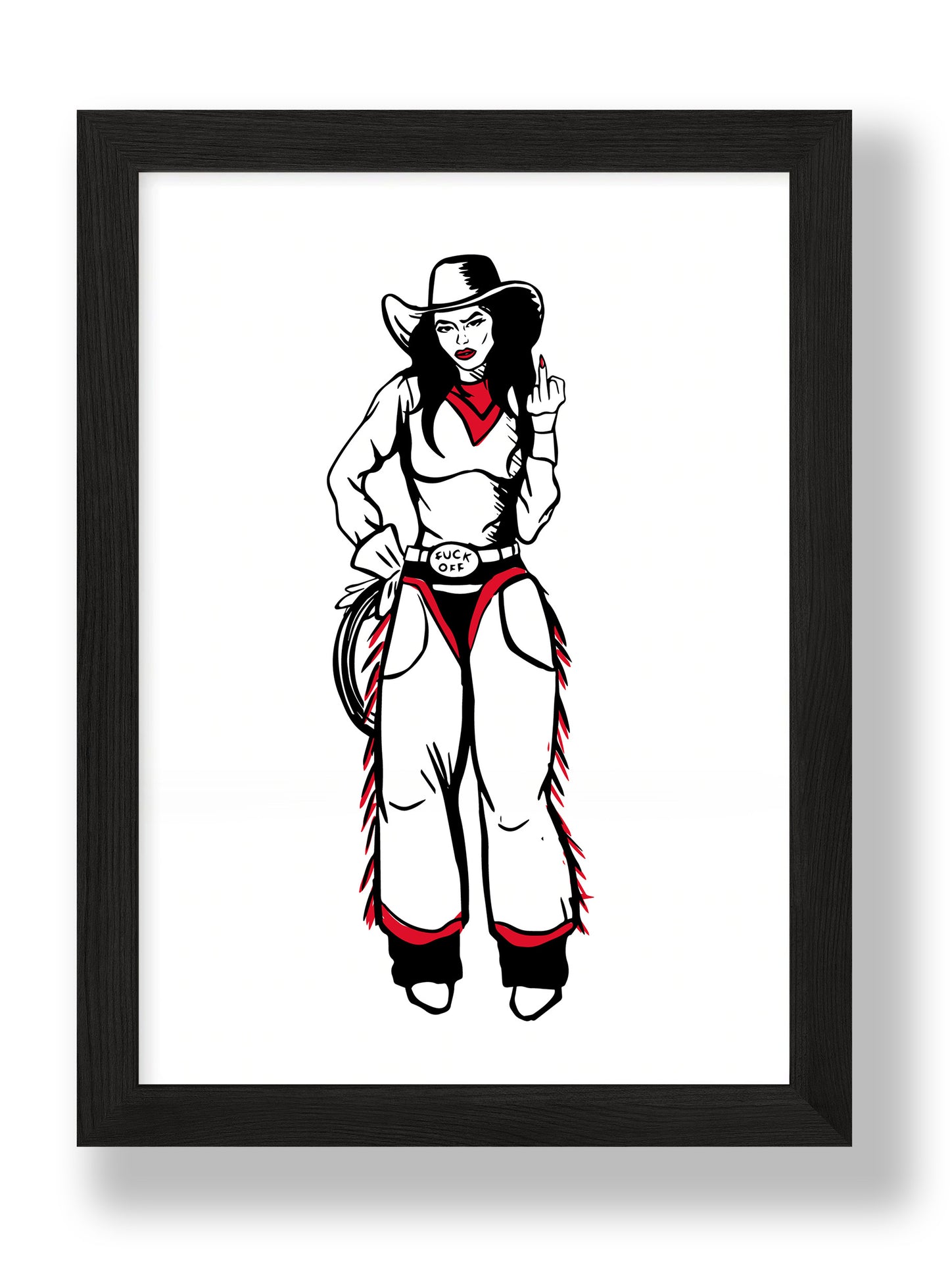 F Off Girl- Signed Print