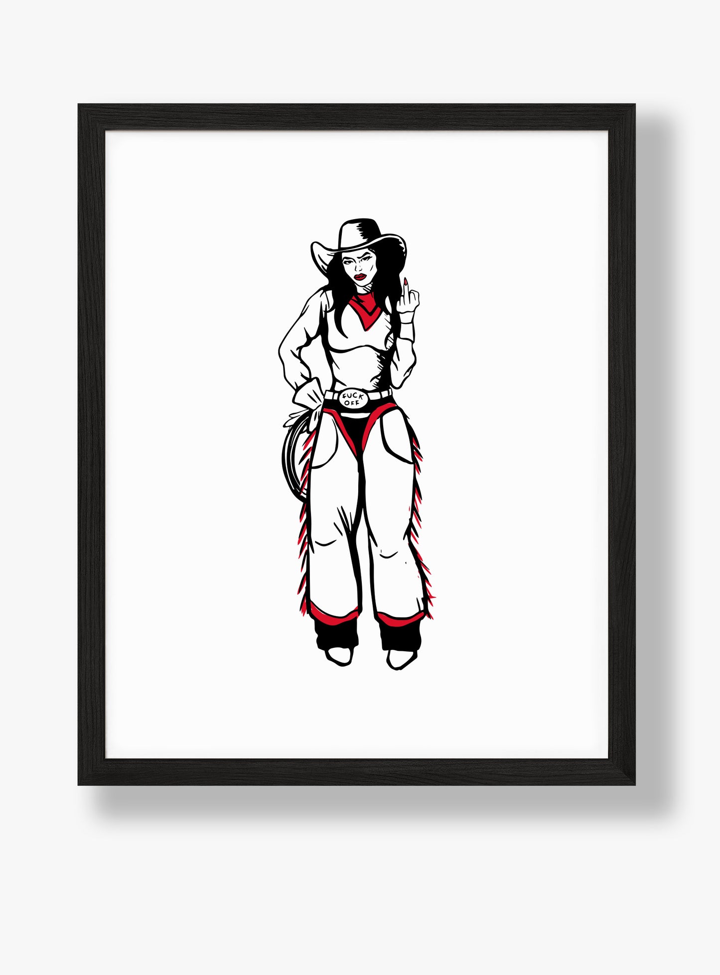 F Off Girl- Signed Print