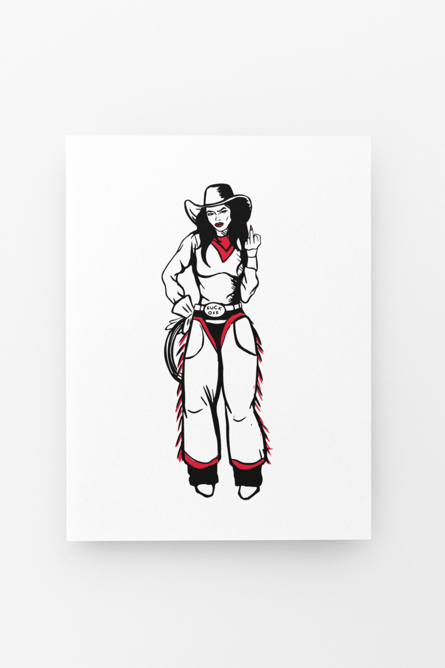 F Off Girl- Signed Print