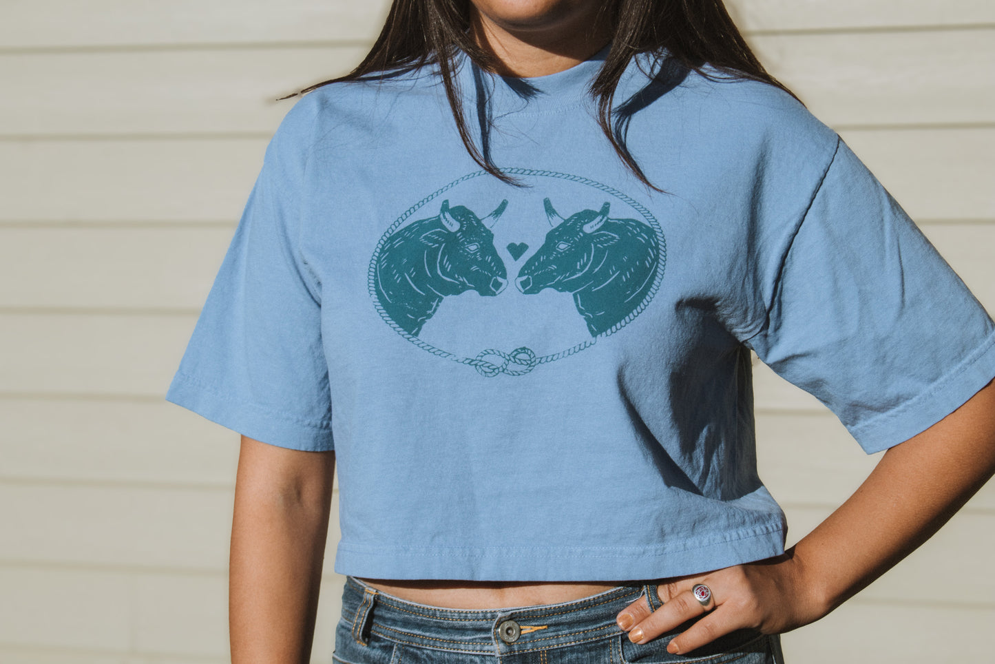 Johnny & June - Oversize Crop Tee