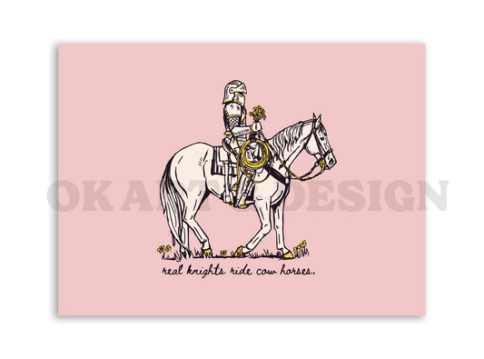 Real Knights- Signed Print