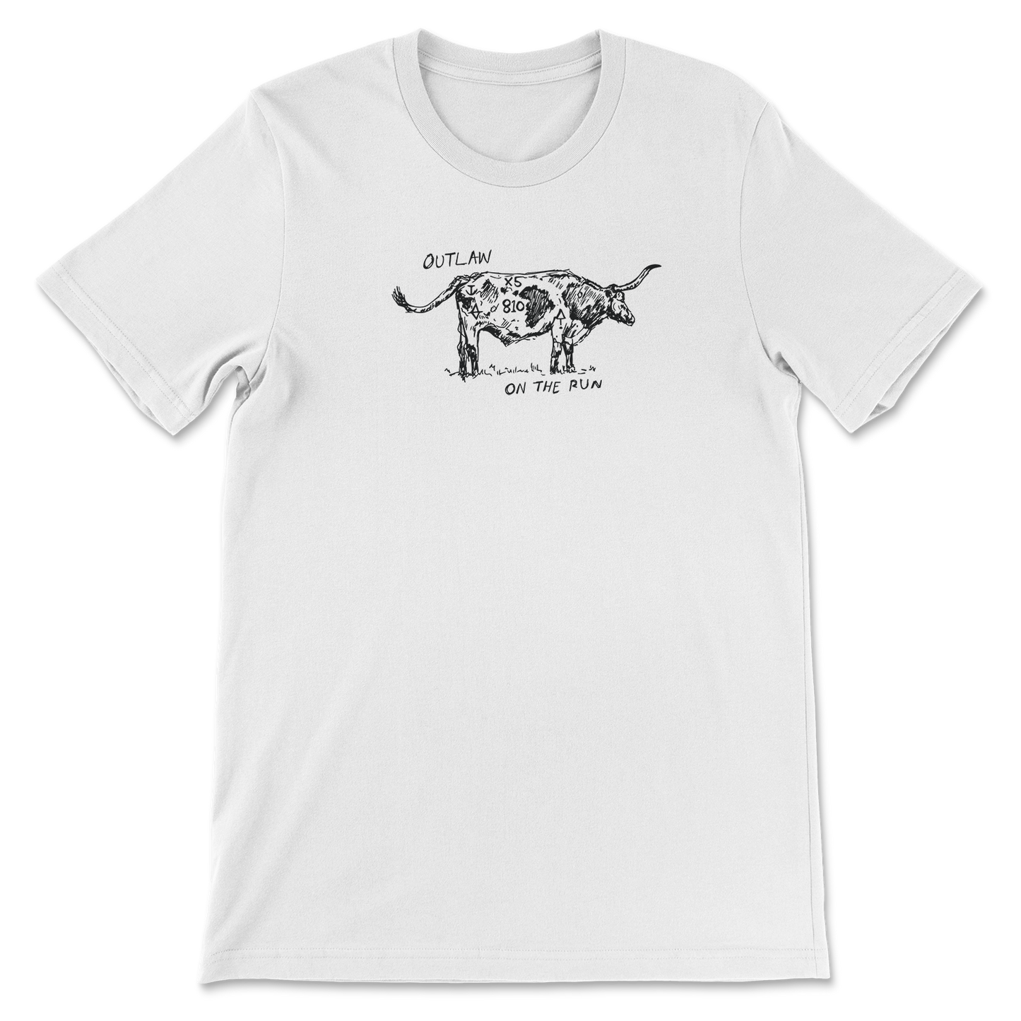 Old cowboys, western-style graphic tee. Hand printed in Bozeman, Montana.