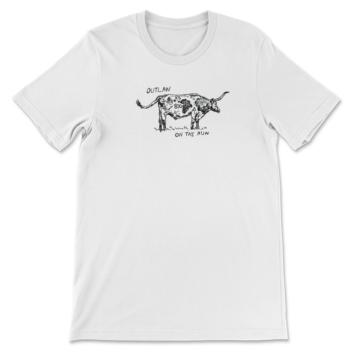 Old cowboys, western-style graphic tee. Hand printed in Bozeman, Montana.